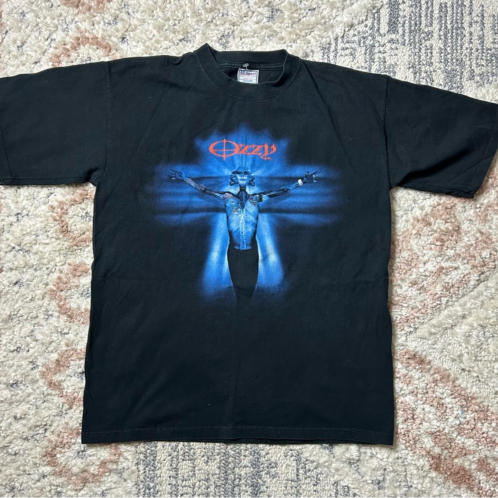 Vintage Ozzy Osbourne 2001 Double Sided Rock Metal Band Tour Tshirt
